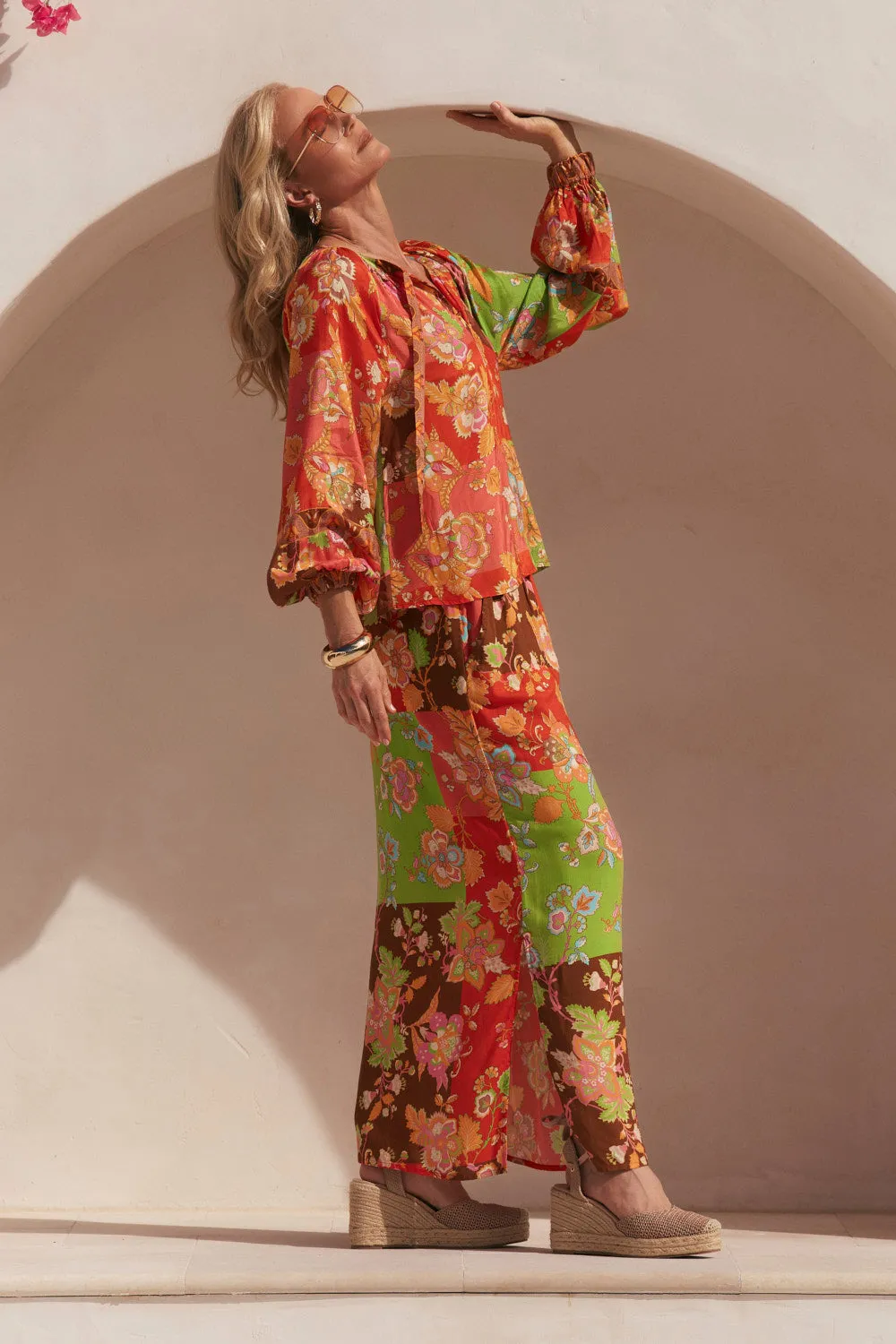 Ivy Column Skirt in Petra Gather Details