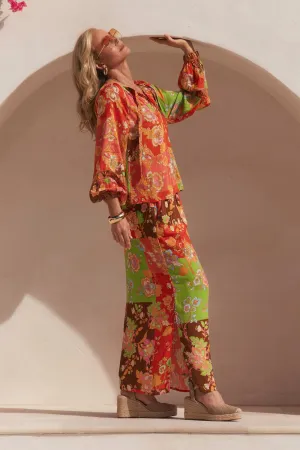 Ivy Column Skirt in Petra Gather Details