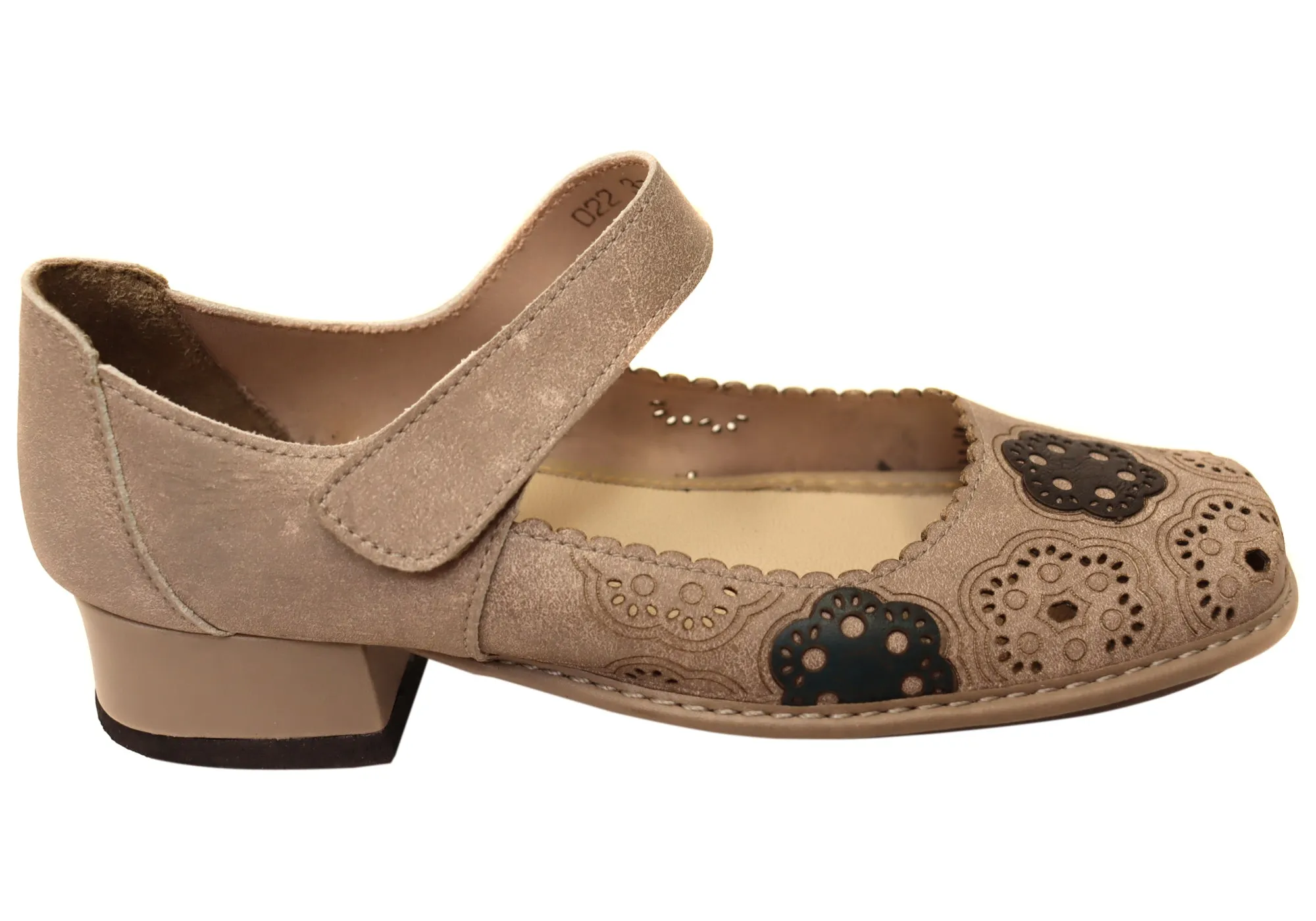 J Gean Creation Womens Comfortable Brazilian Leather Low Heel Shoes Perfect Pair Wide Fit Heels