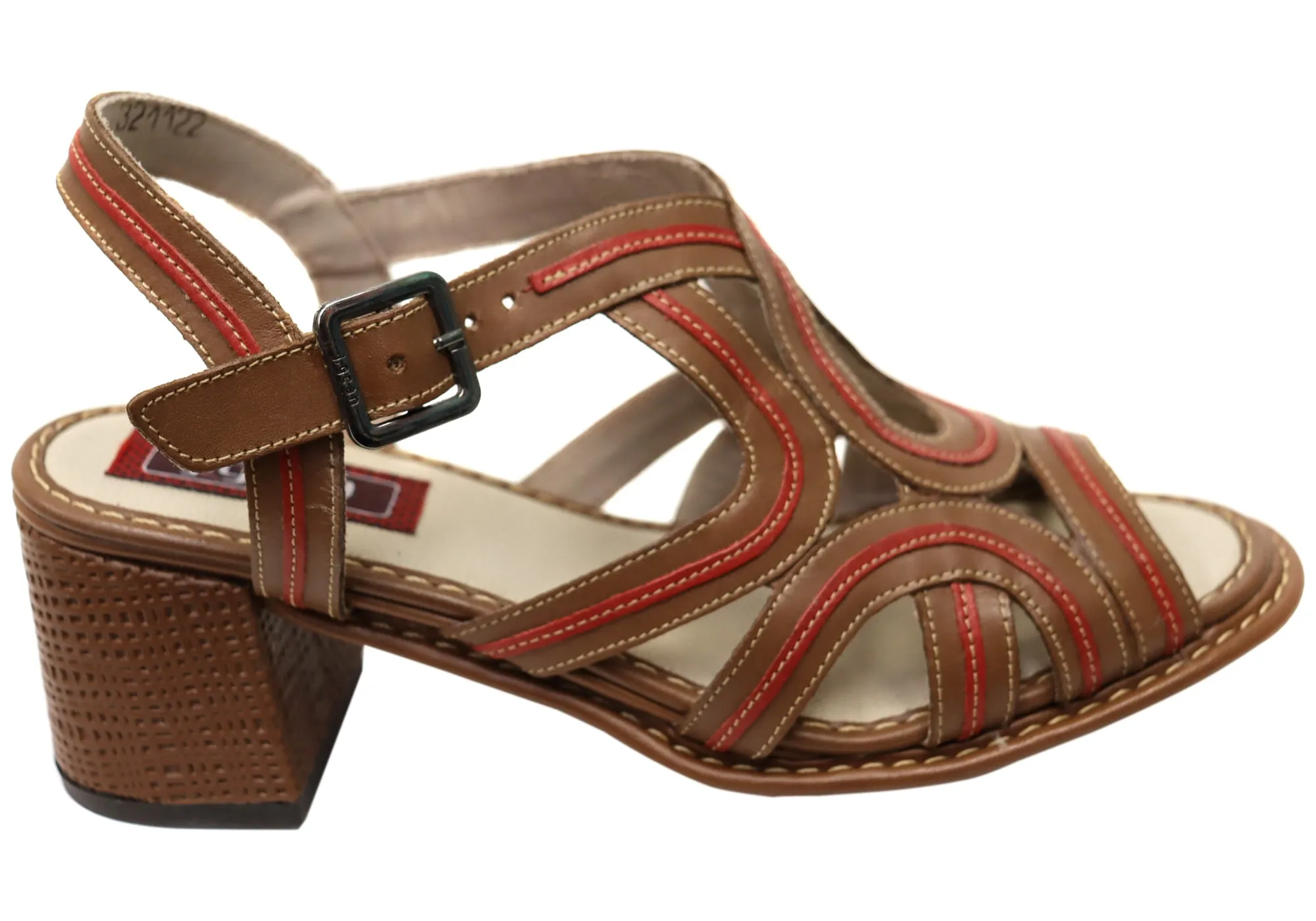 Soft Motion Formal Office Shoes J Gean Yvonne Womens Comfortable Leather Heels Sandals Made In Brazil