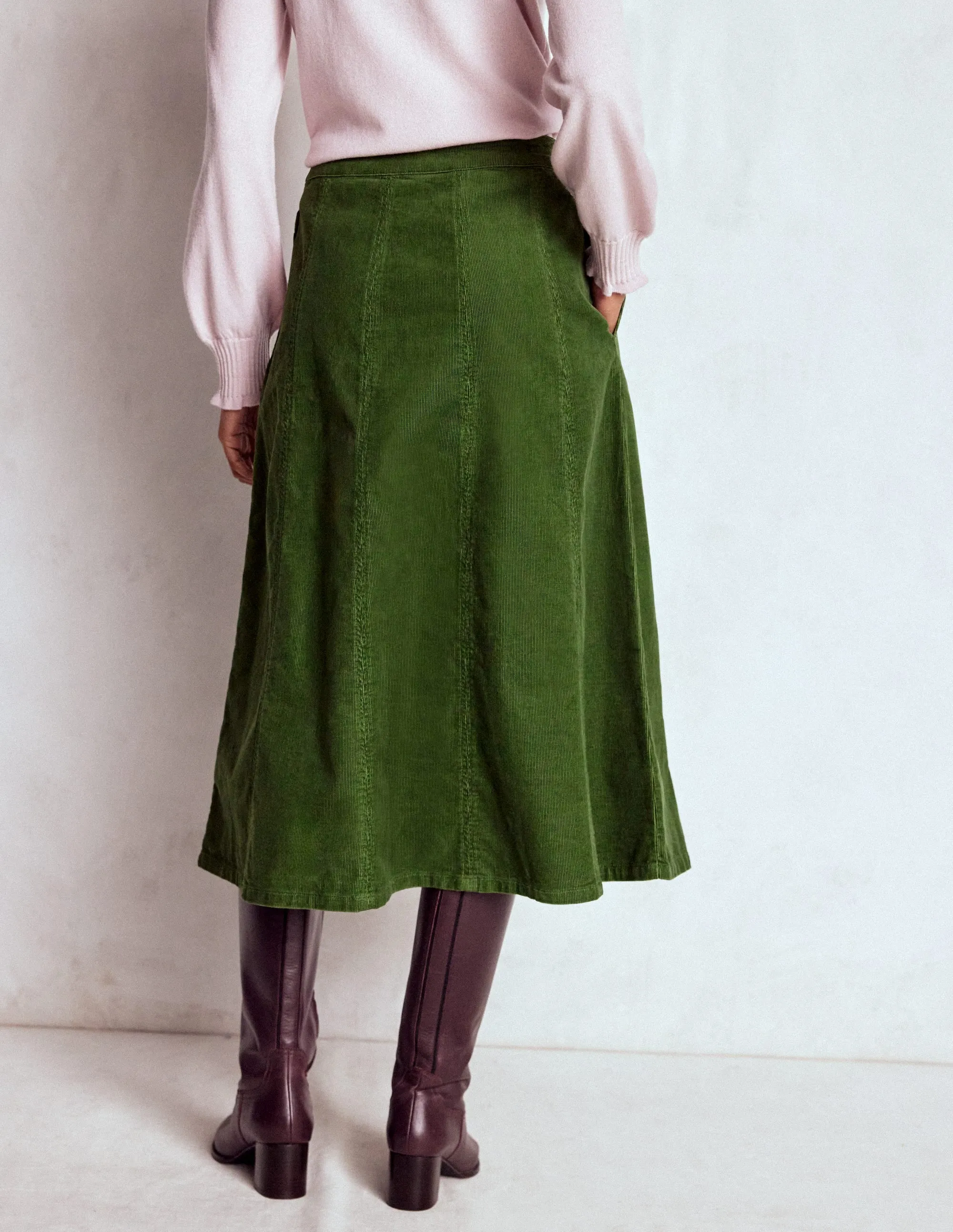 Joy Cord Midi Skirt-Fern Couture Inspired Wrap Closure