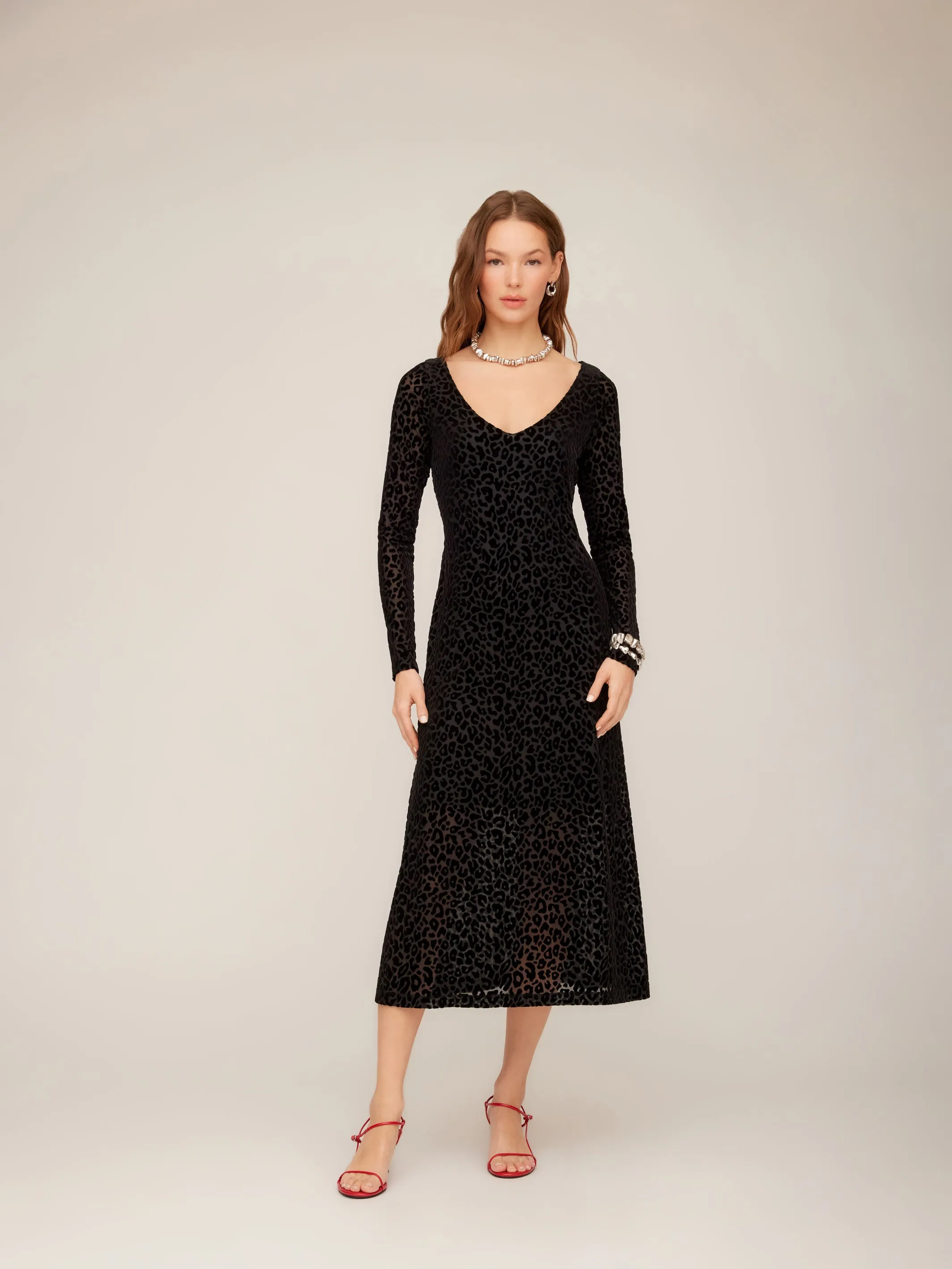 Julia Velvet Burnout Dress Soul Warm
