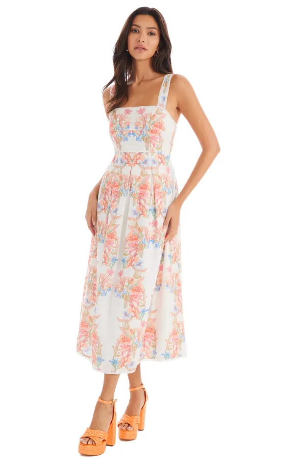 Juliana Midi Dress Cold-Shoulder Artistic Shape