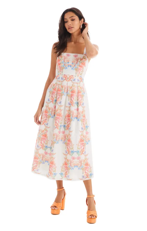 Glossy Detail Juliana Midi Dress