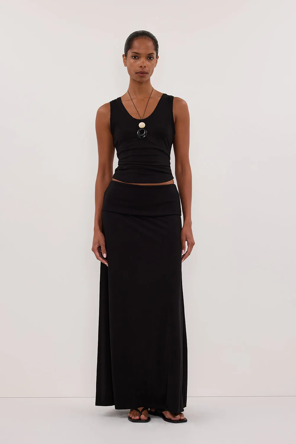 Designer Label JULIE BLACK MODAL BLEND MAXI SKIRT