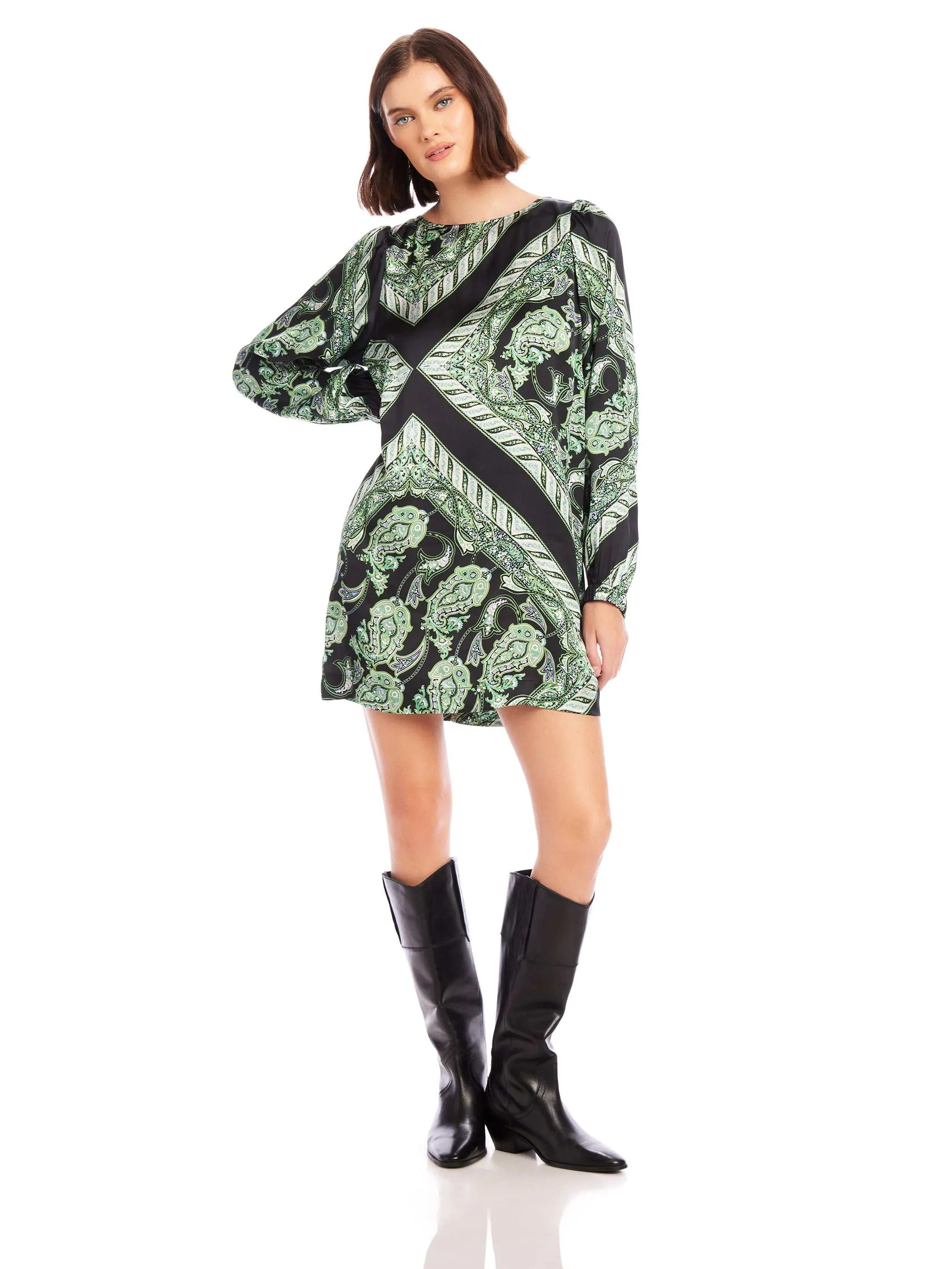 Juliette Mini Dress Sculpted Detail