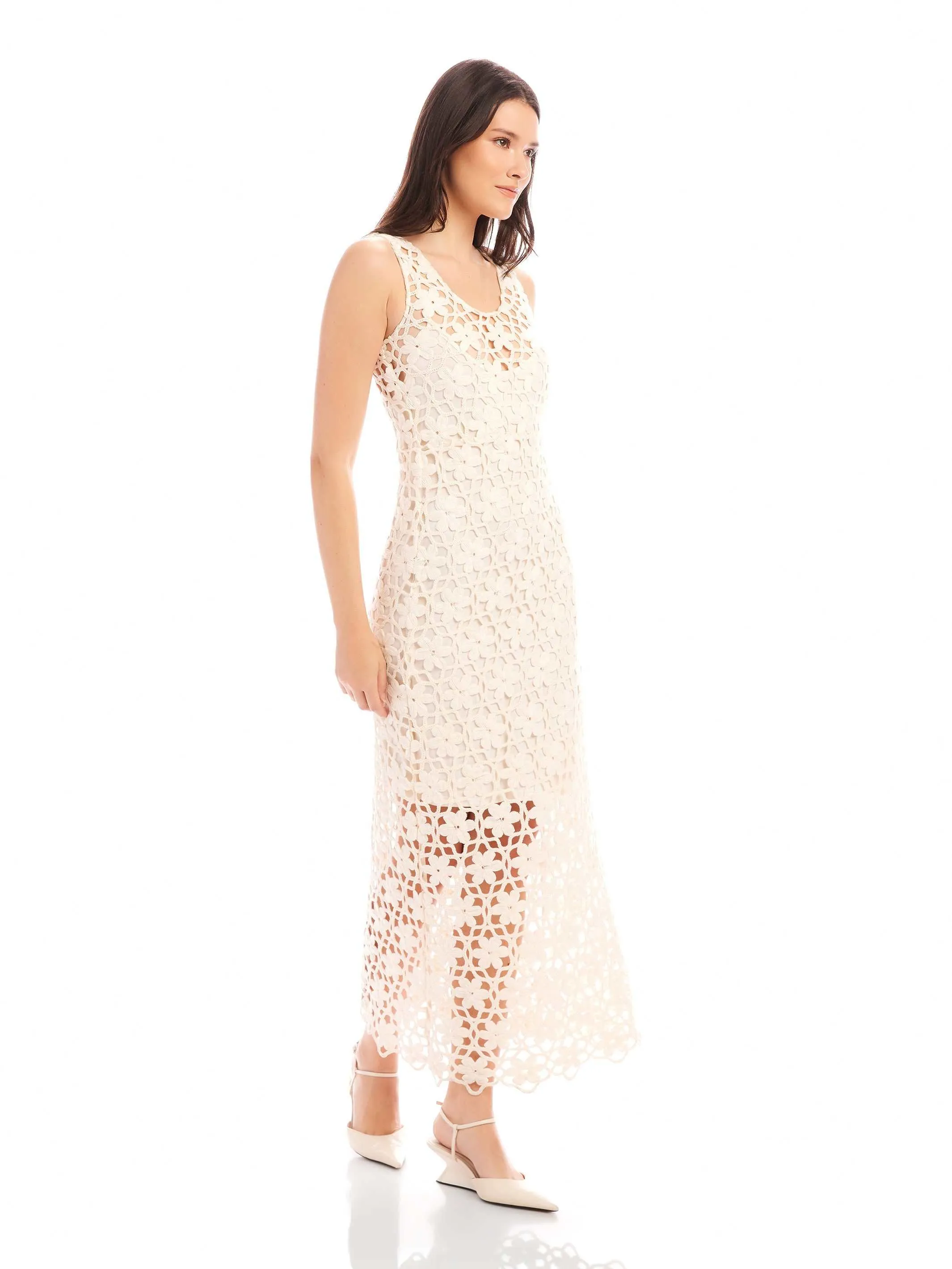 Kelsie Crochet Dress AdjustableStraps