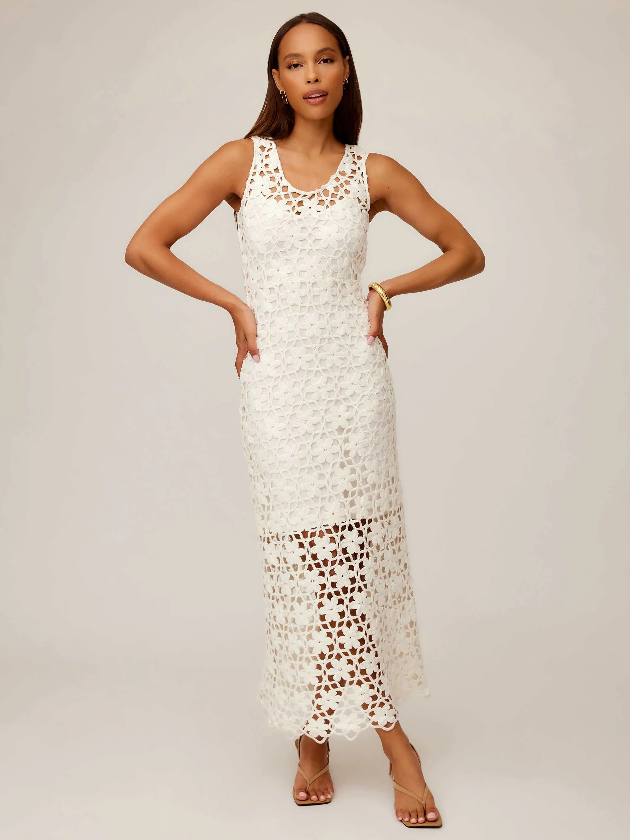 Timeless Look Relaxed Style Kelsie Crochet Dress