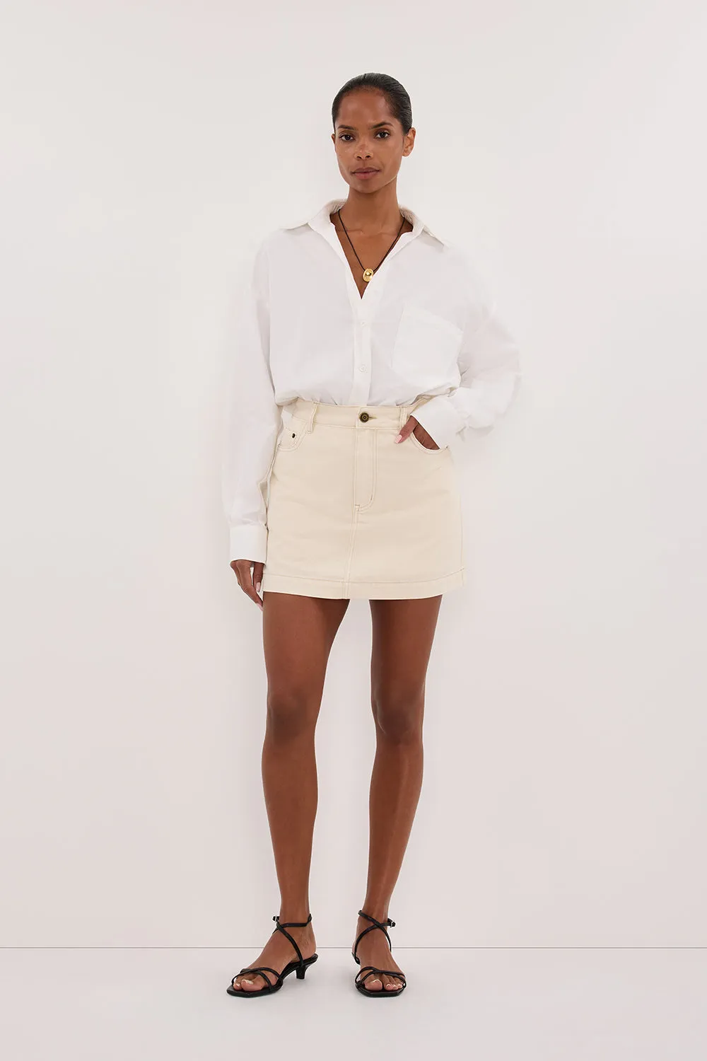 Young adult KERA NATURAL DENIM A LINE SKORT