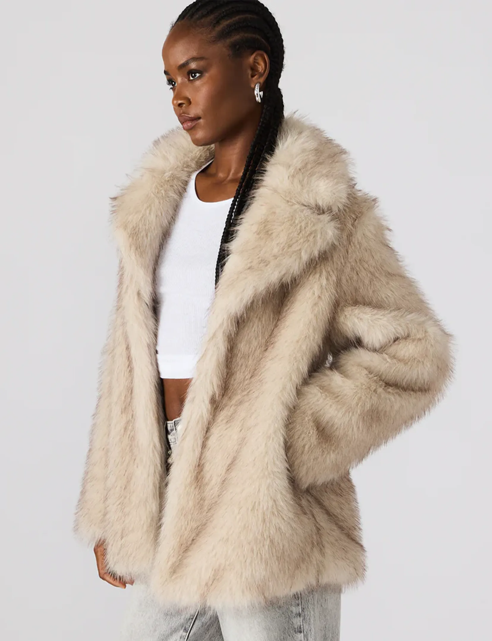 Kindra Coat, Natural Subtle Layers Light Protection