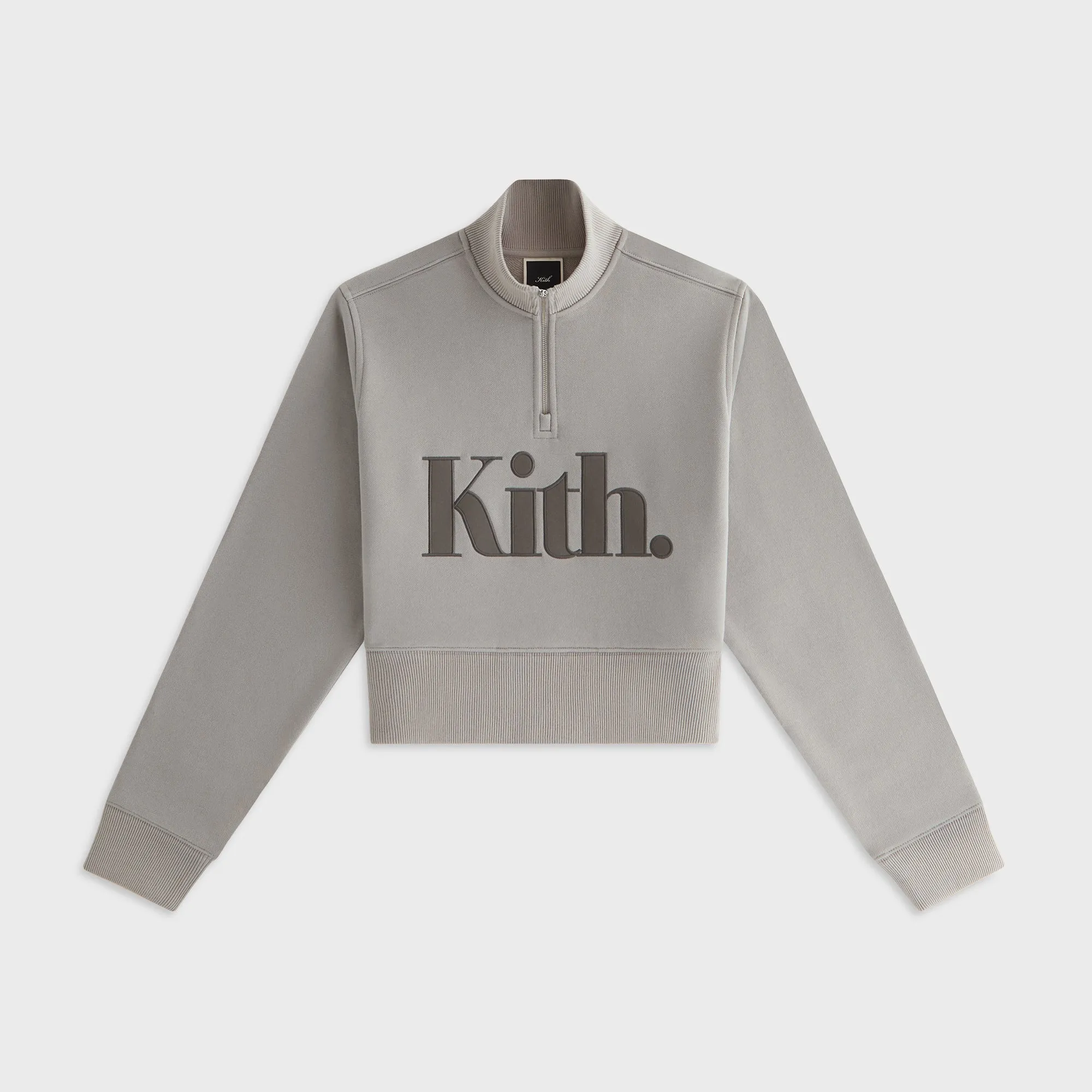 Kith Women Hunter II Punctuated Logo Quarter Zip - Storm Comfort Hoodie Trendy Layer