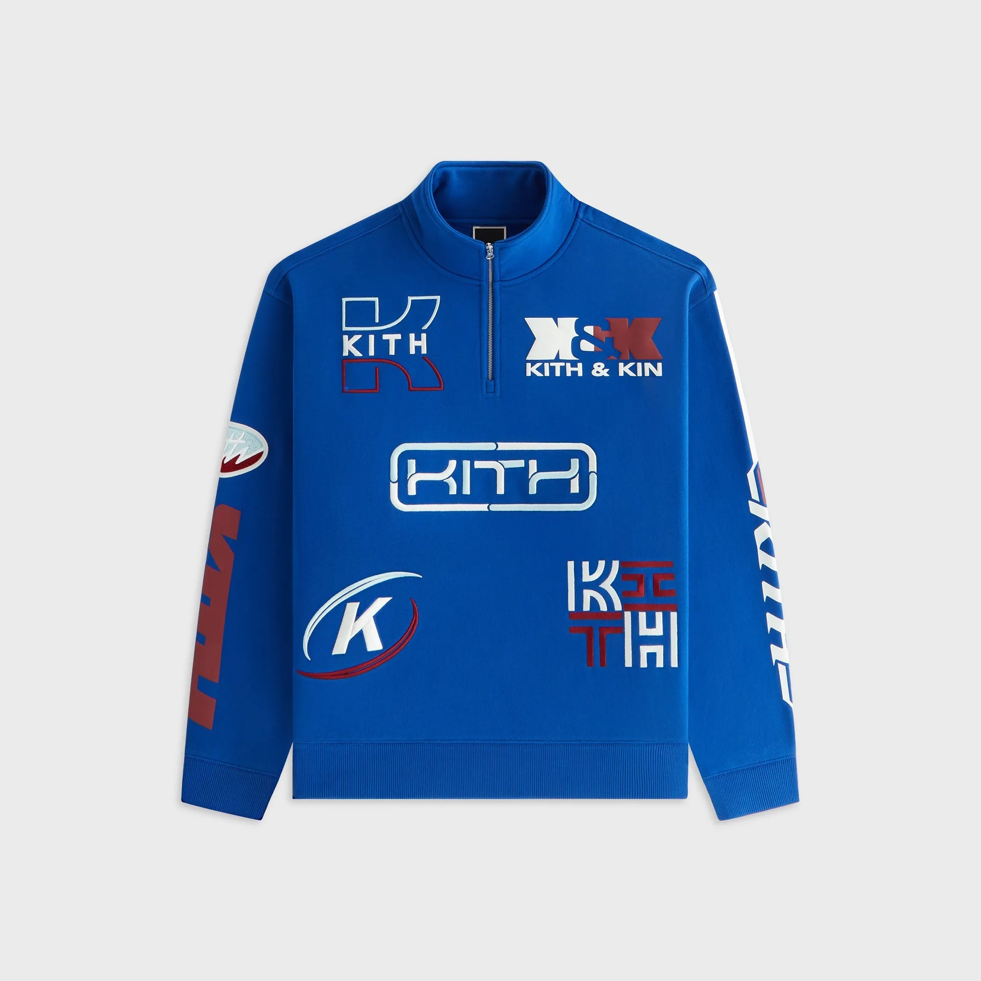 V neck Kith Women Hunter III Sport Logo Quarter Zip - Current