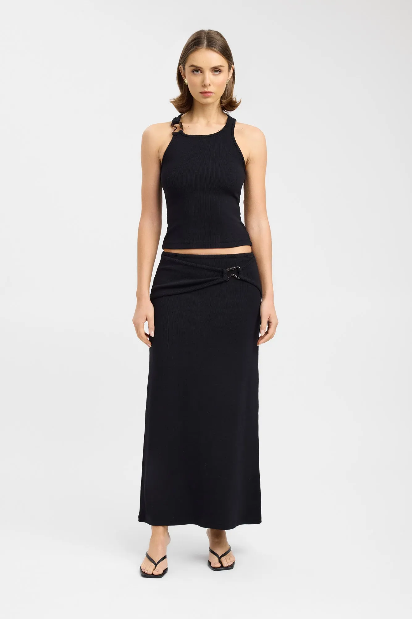 Creative Fashion Weighted Hem Casper Maxi Skirt