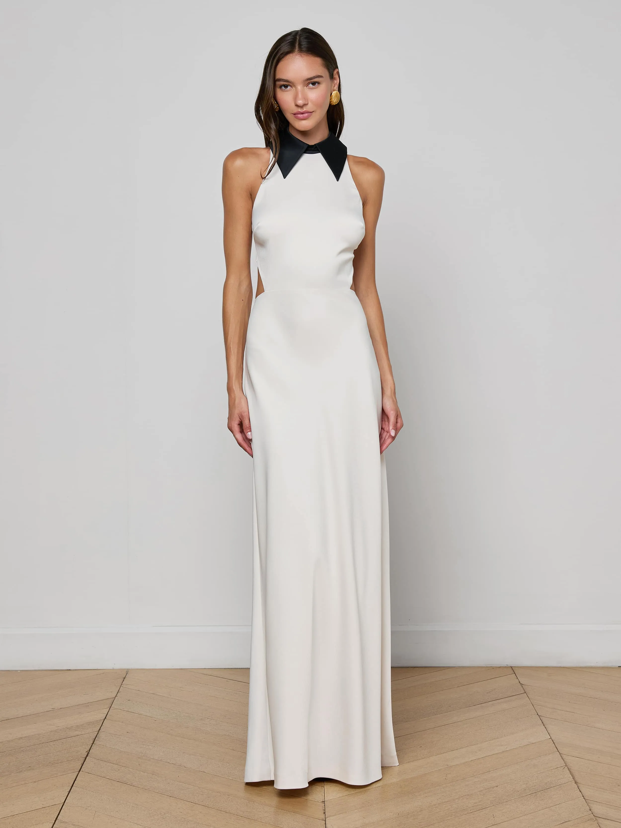 Versatile and Comfortable Delicate Lines Rossi Cutout Gown