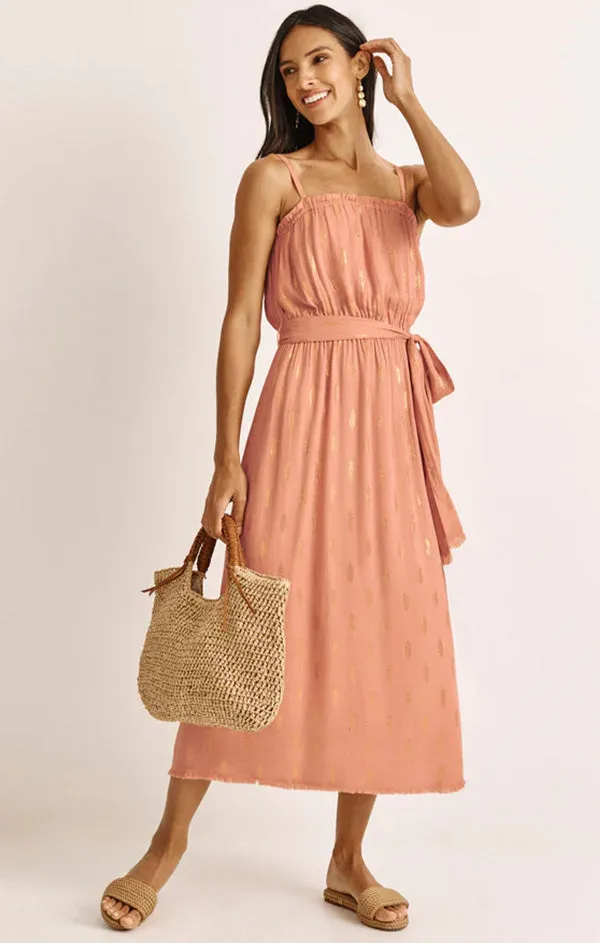 All Wear Minimalist fit-and-flare Leslie Lurex Dress