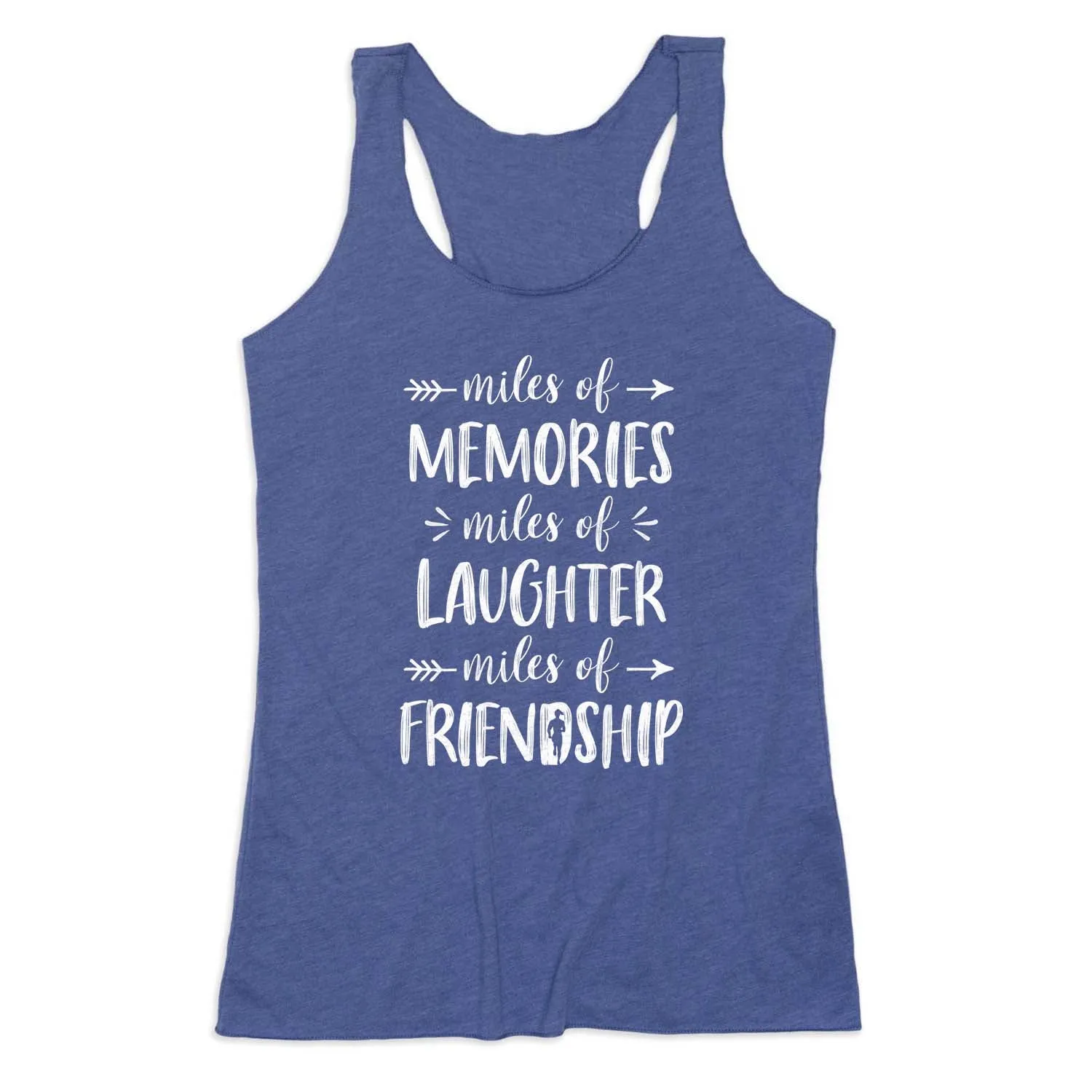 Adjustable Cuffs Women's Everyday Tank Top - Miles of Friendship Mantra