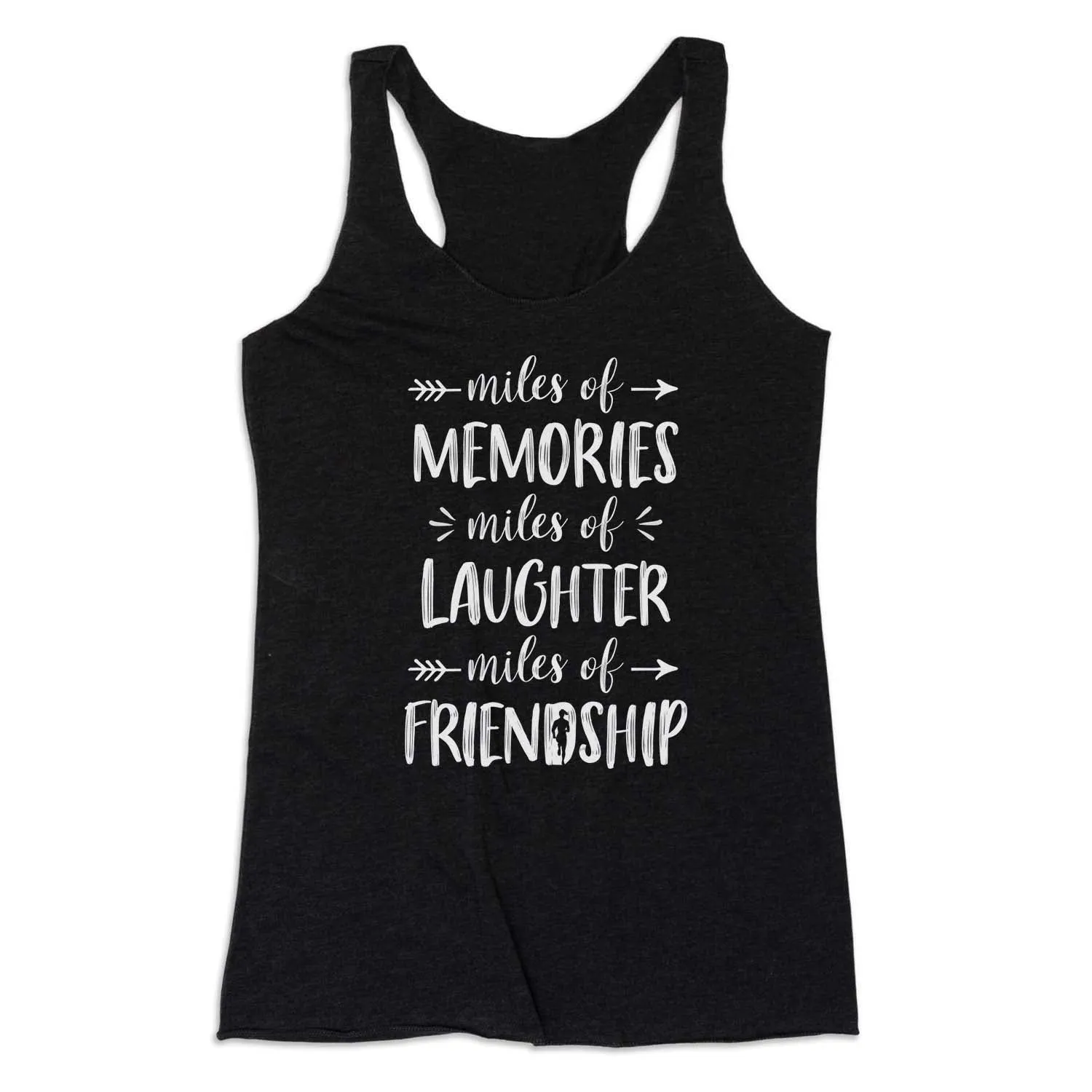 Women's Everyday Tank Top - Miles of Friendship Mantra Ornamental Airflow Ventilation