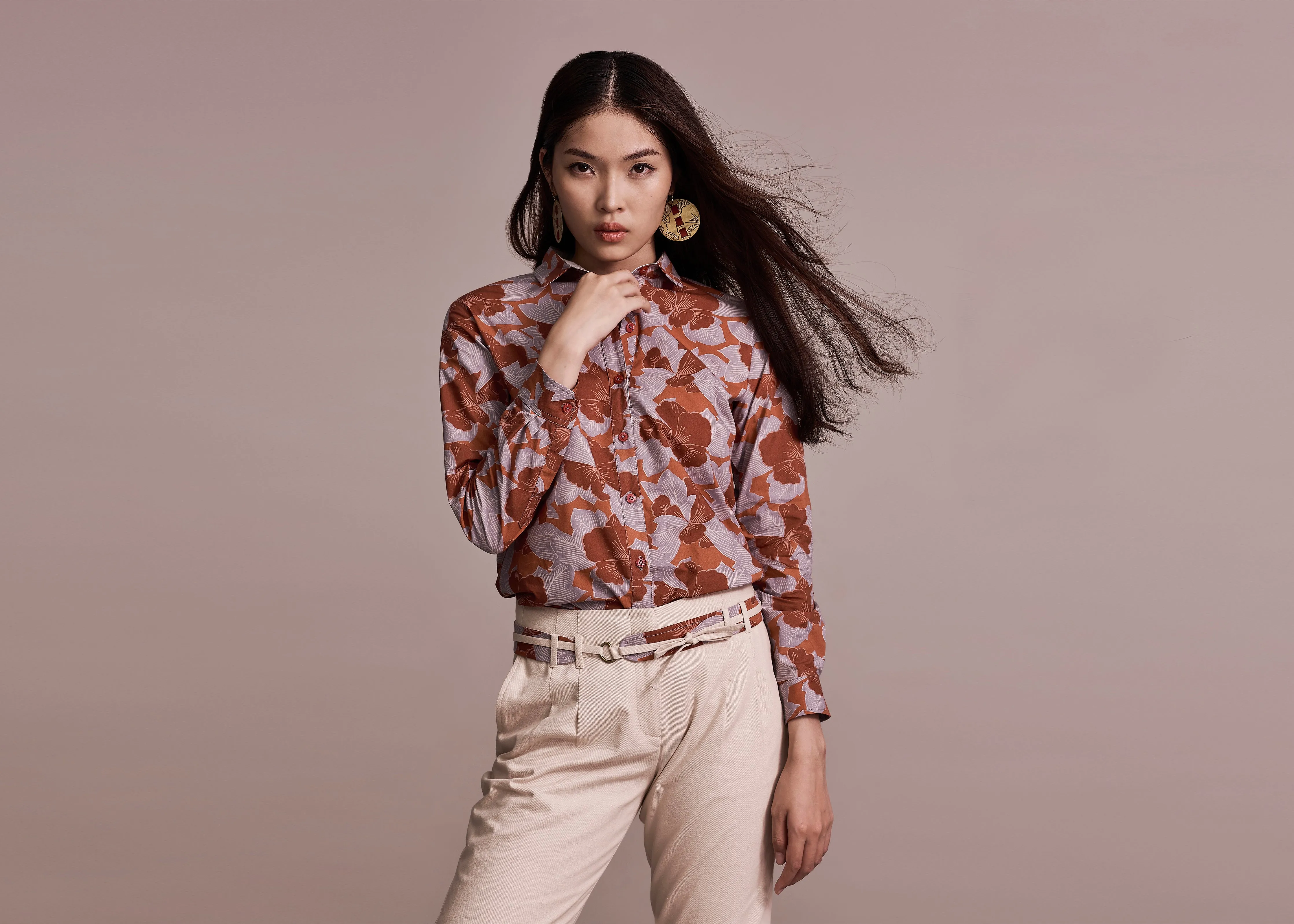 LEMONGRASS - HIDDEN GARDEN TERRACOTTA Linen Soul