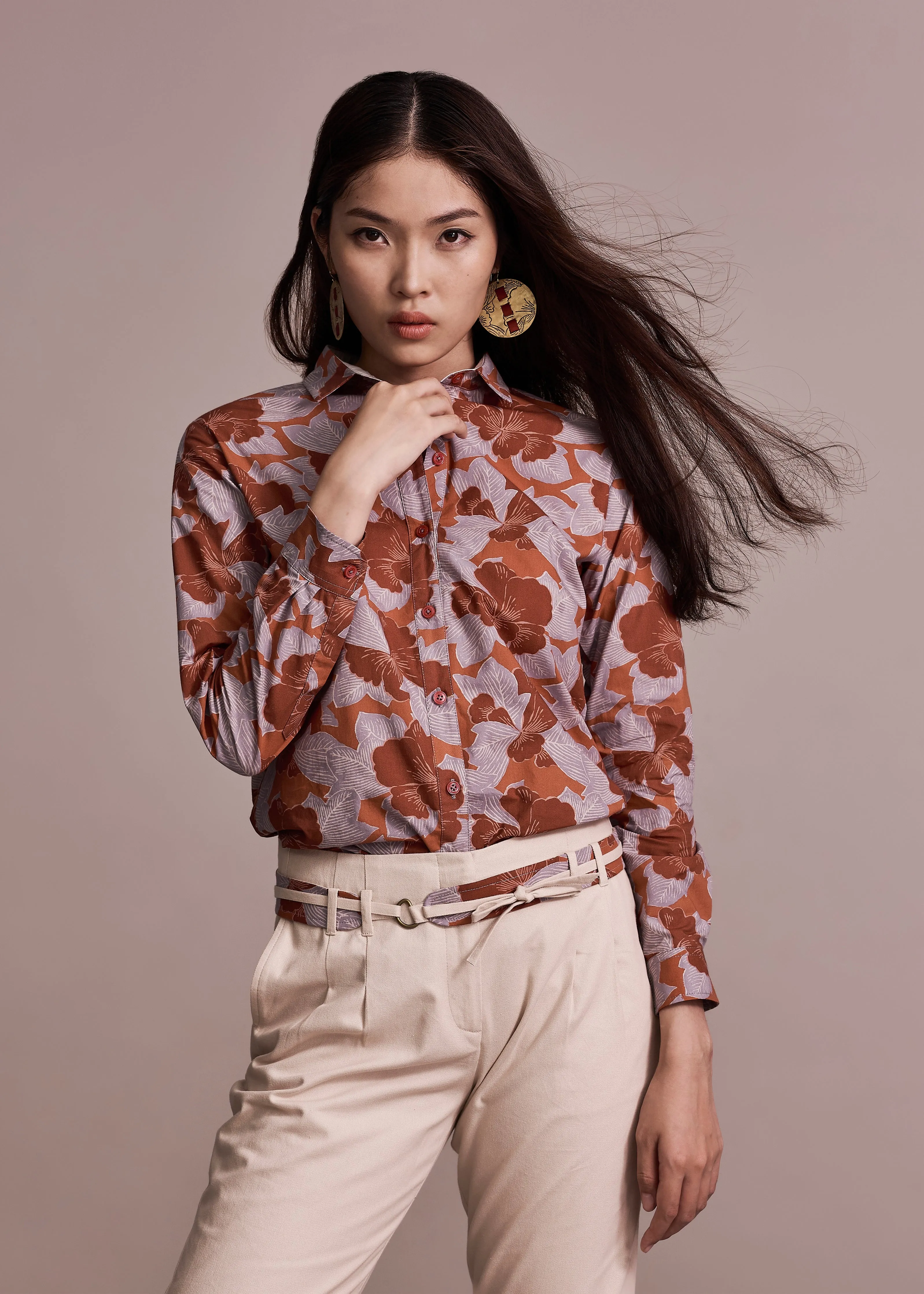 LEMONGRASS - HIDDEN GARDEN TERRACOTTA All-Occasion Casual Polo