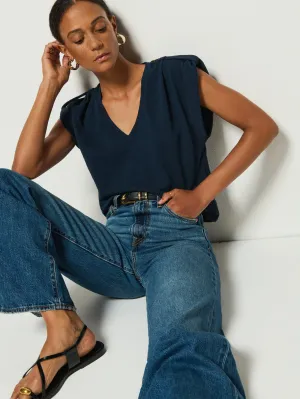 Cooper V-Neck Tank Slim Waist tall size