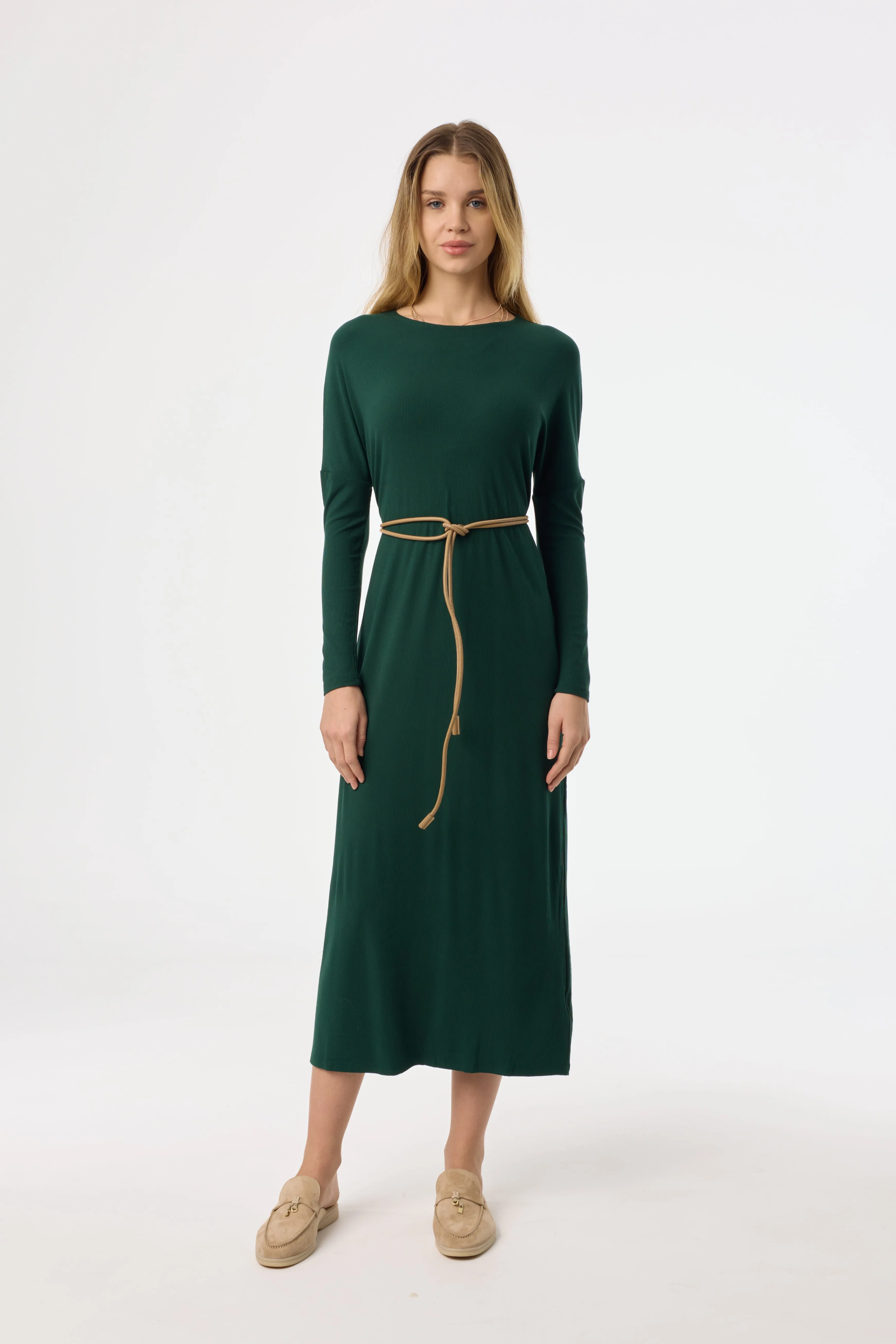 Romantic Soft MoistureWickingTechnology Hunter Green Swing Maxi