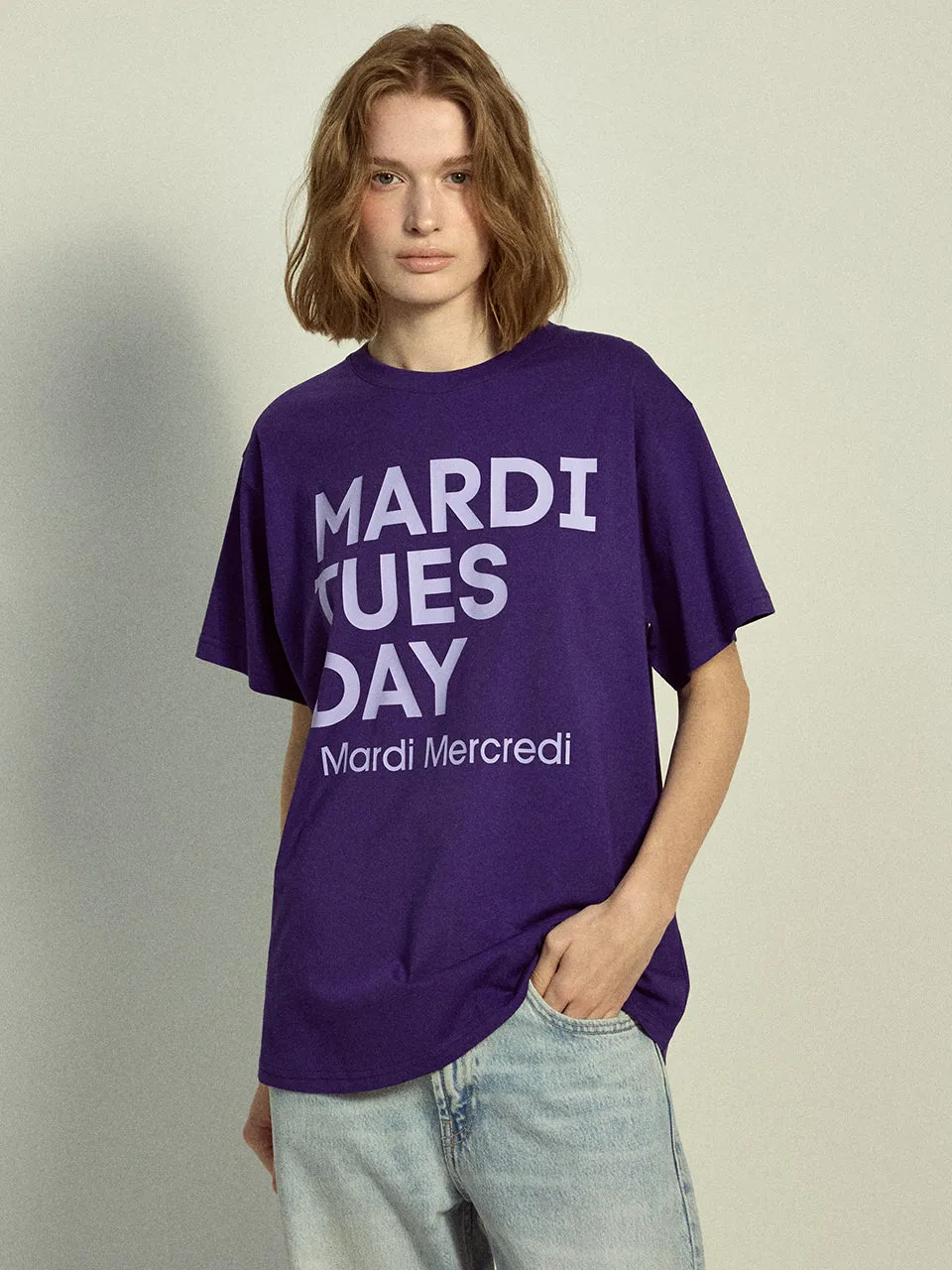 TSHIRT DU MARDI_PURPLE LAVENDER City Smart Look