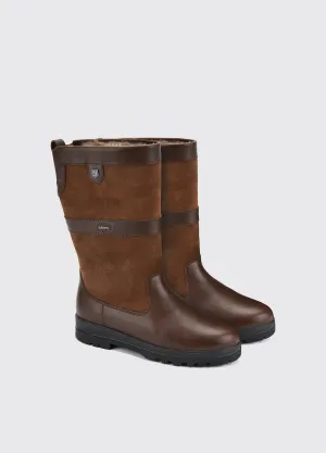 Secure And Comfortable Donegal Ladies Insulated Country Boot - Walnut