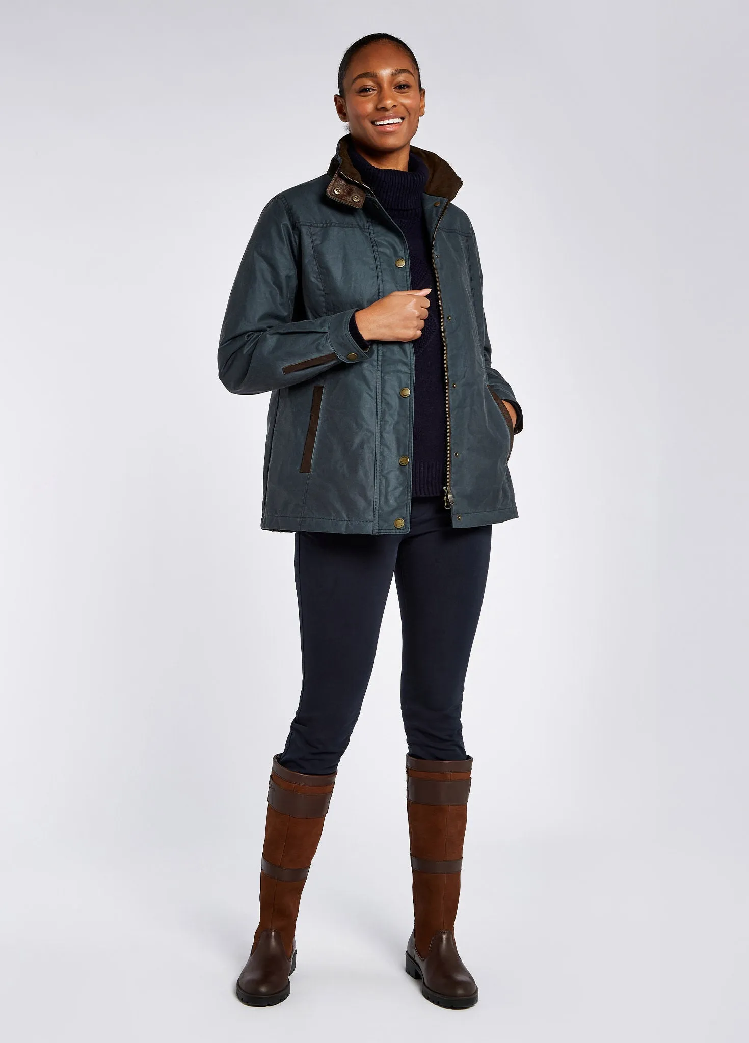 Cushioned heel Rough Ready Longford Country Boot - Walnut