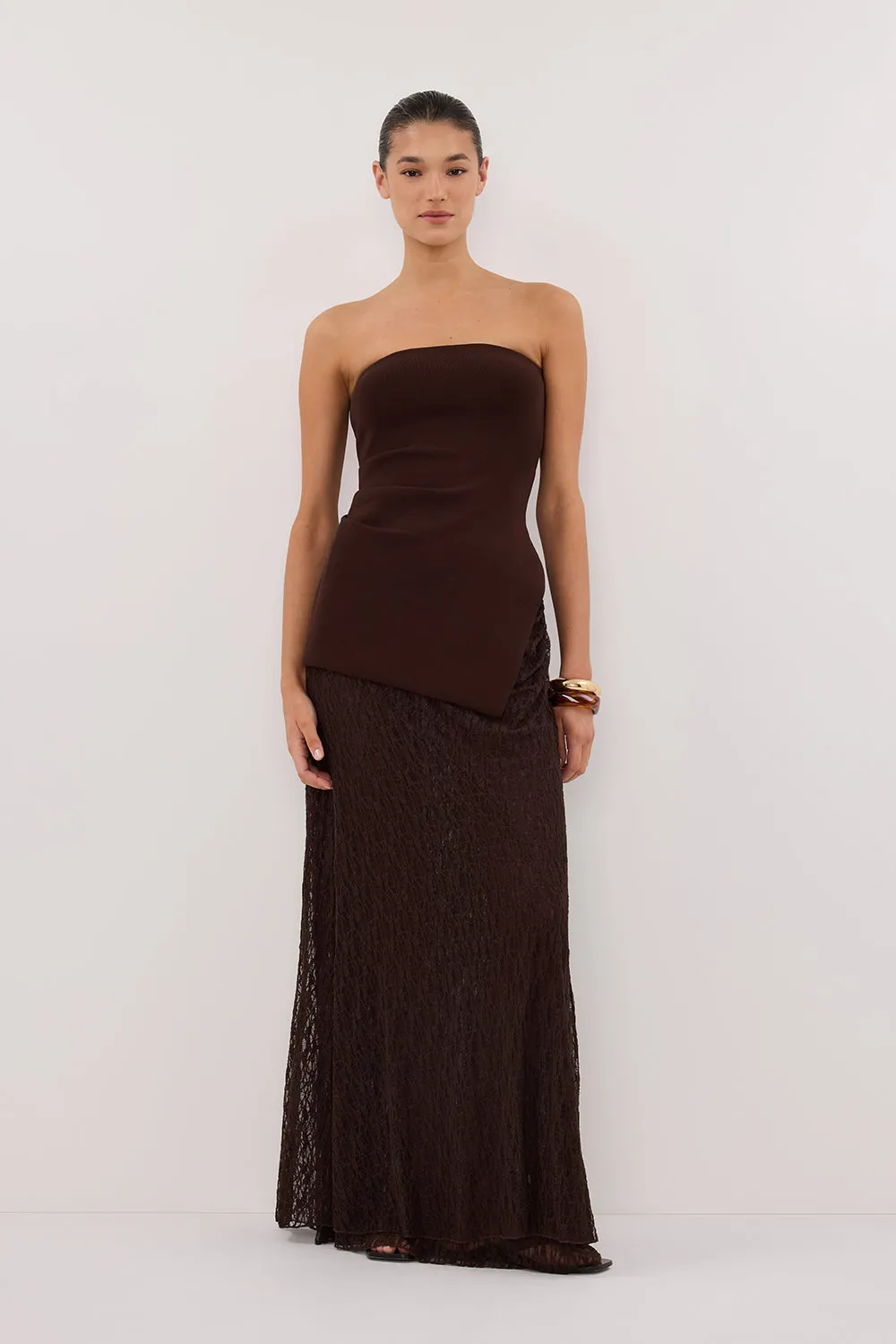 Snag Resistant Surface Cool Layer LUKE CHOC LONGLINE BANDEAU TOP