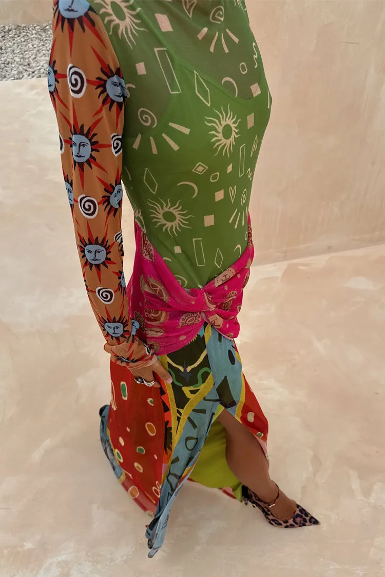 Bless Glow Pure Stitch Dahlia Mesh Dress