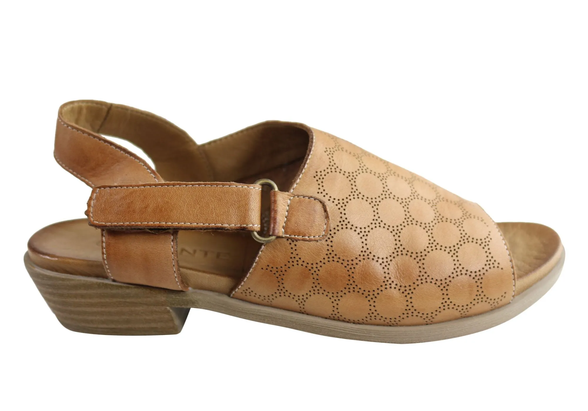 Premium Sandals Pointed Sandals Orizonte Phylis Womens European Comfortable Leather Low Heel Sandals