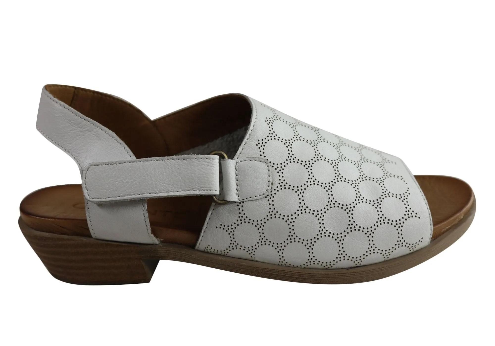 Arch support Orizonte Phylis Womens European Comfortable Leather Low Heel Sandals