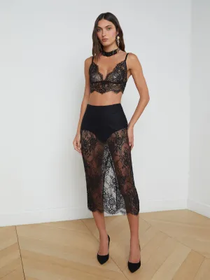 Chic Look Calm Mood Makena Lace Pencil Skirt