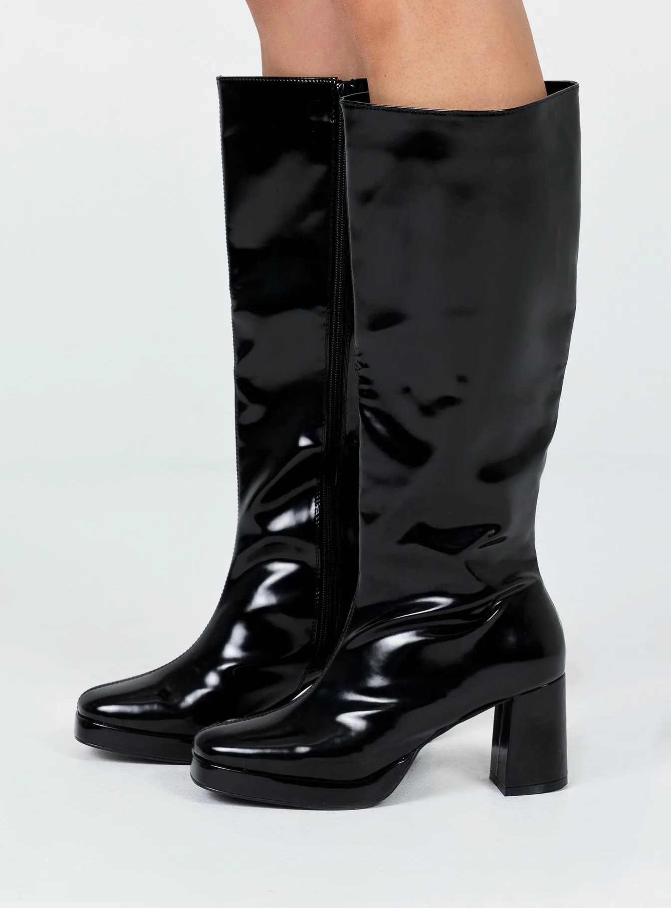 Slip On Marianne Boots Black
