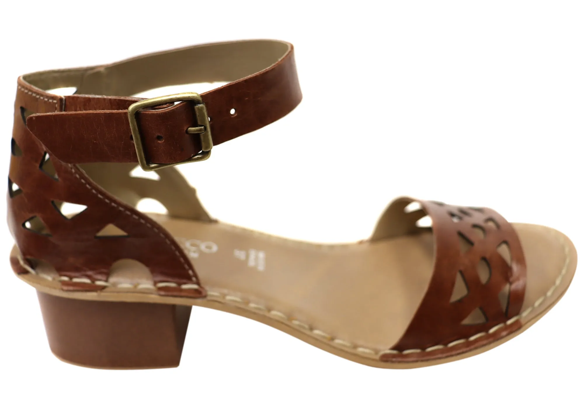 Minimalist Heels Sexy High Heels Andacco Parica Womens Comfortable Brazilian Leather Low Heel Sandals