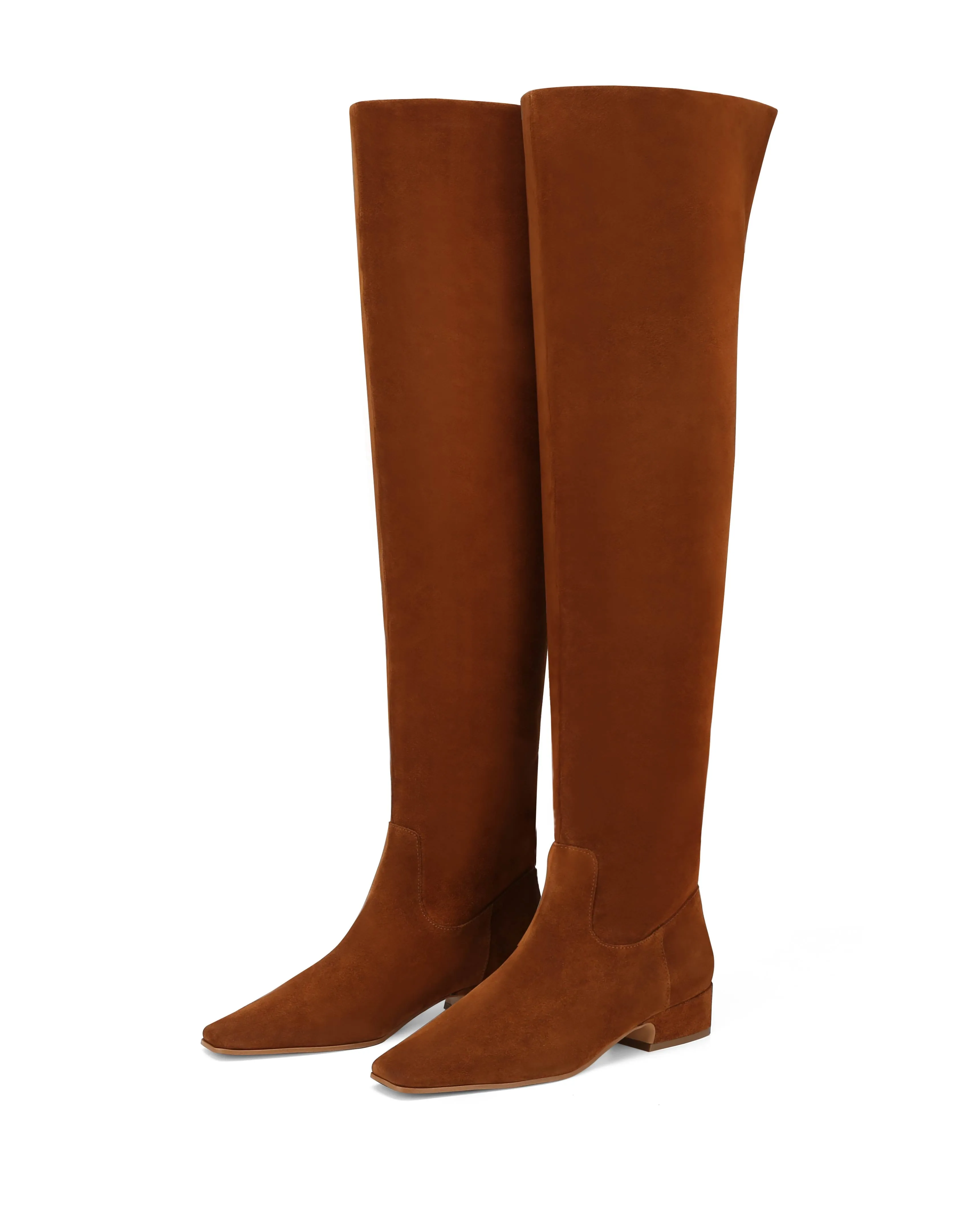 Smooth Style Elastic Gusset Fly Chestnut Suede
