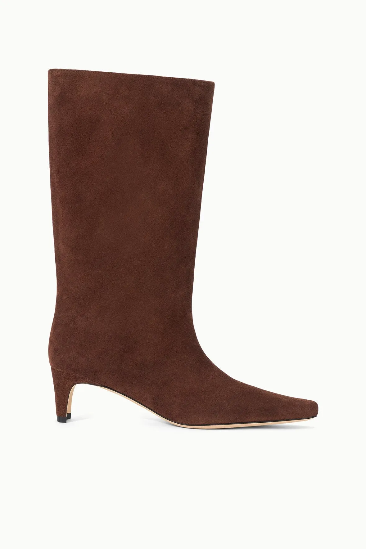 MIDCALF WALLY BOOT | MAHOGANY SUEDE Patterned Surface