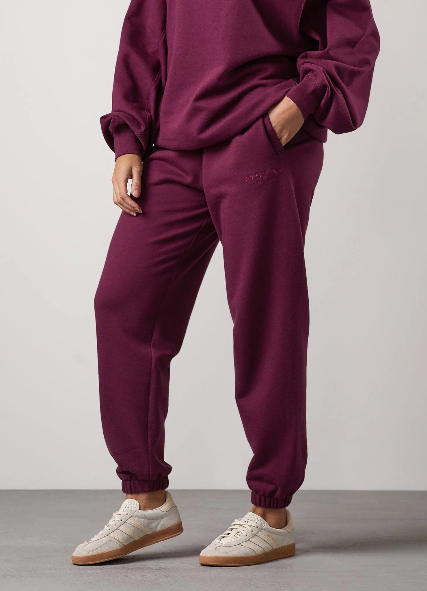 Gym King Compose Relaxed Fit Jogger - Fig Secure Cuff Design Day To Night