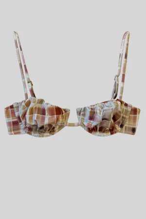 Anti Fade Material Non Abrasive Labels Millie Bikini Top in Drift