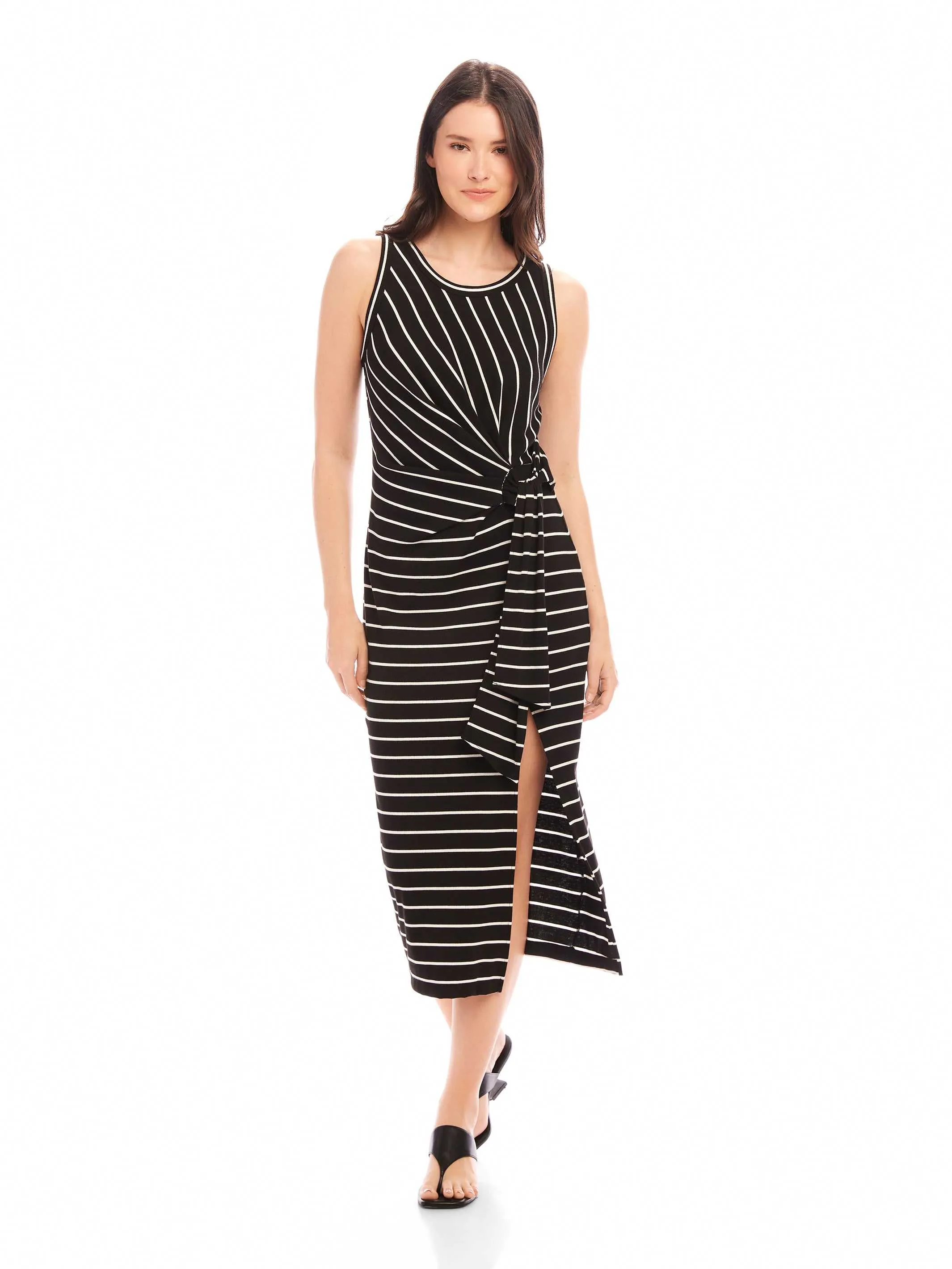Flattering Design Wear Maddie Side-Knot Midi Dress