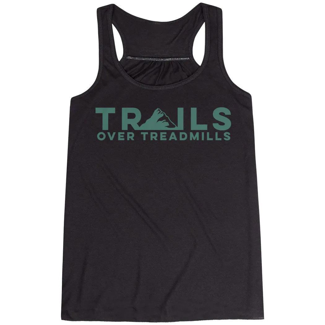 Flowy Racerback Tank Top - Trails Over Treadmills Long - term - usable
