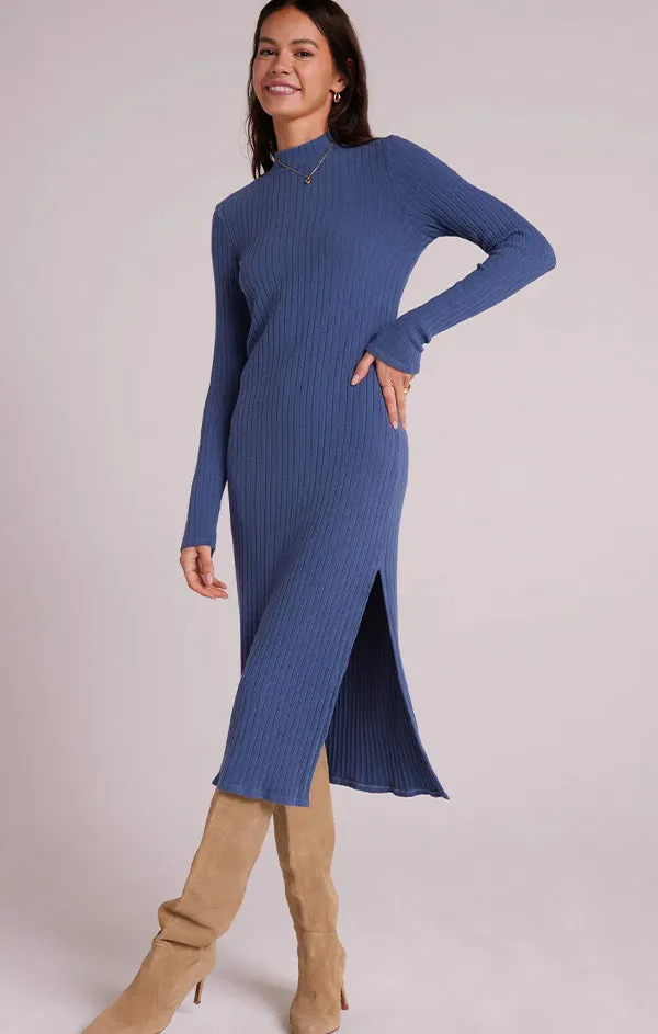Dreamy Flow Mock Neck Midi Knit Dress