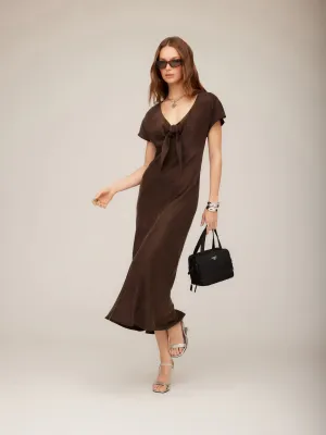 Trend Movement Emmeline Tie-Front Bias Dress