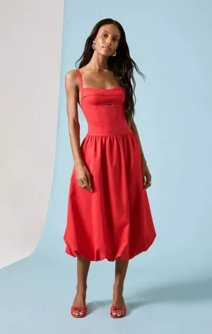 Stylish Touch Mixed Fabric Jevi Dress