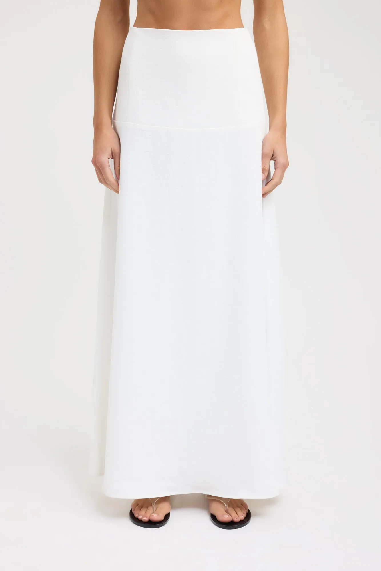 Soft Layers Non Slip Waist Oyster Full Maxi Skirt