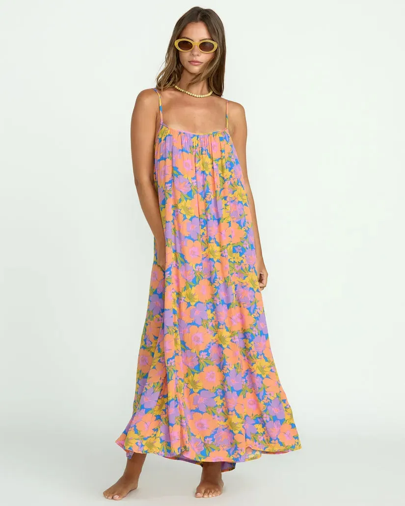 Go To Wear New York Billabong Womens Dress Sandy Cove Maxi