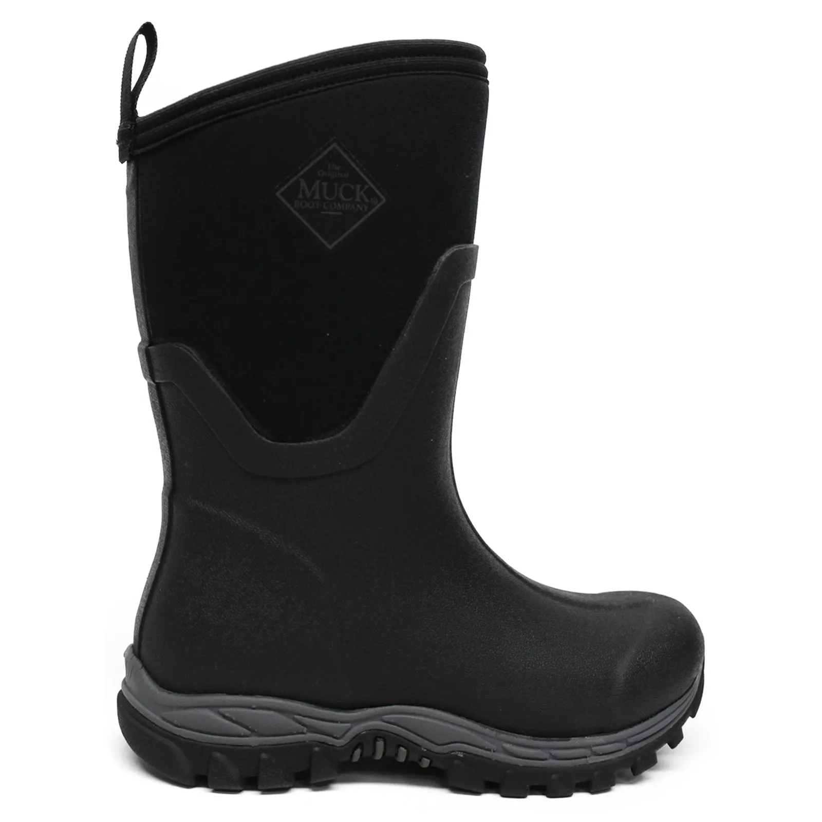 Muck Boot Arctic Sport II Mid Synthetic Textile Women's Wellingtons Black Black Boots Run Errand Adjustable