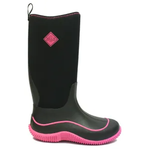 Muck Boot Hale Textile Synthetic Women's Wellingtons Black Hot Pink Boots Waterproof Outdoor Trek