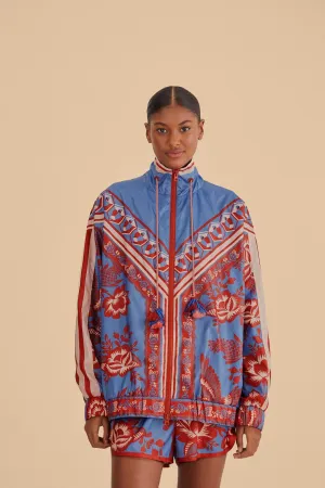 Sport Style Moisture Management System Blue Lace Garden Nylon Shorts