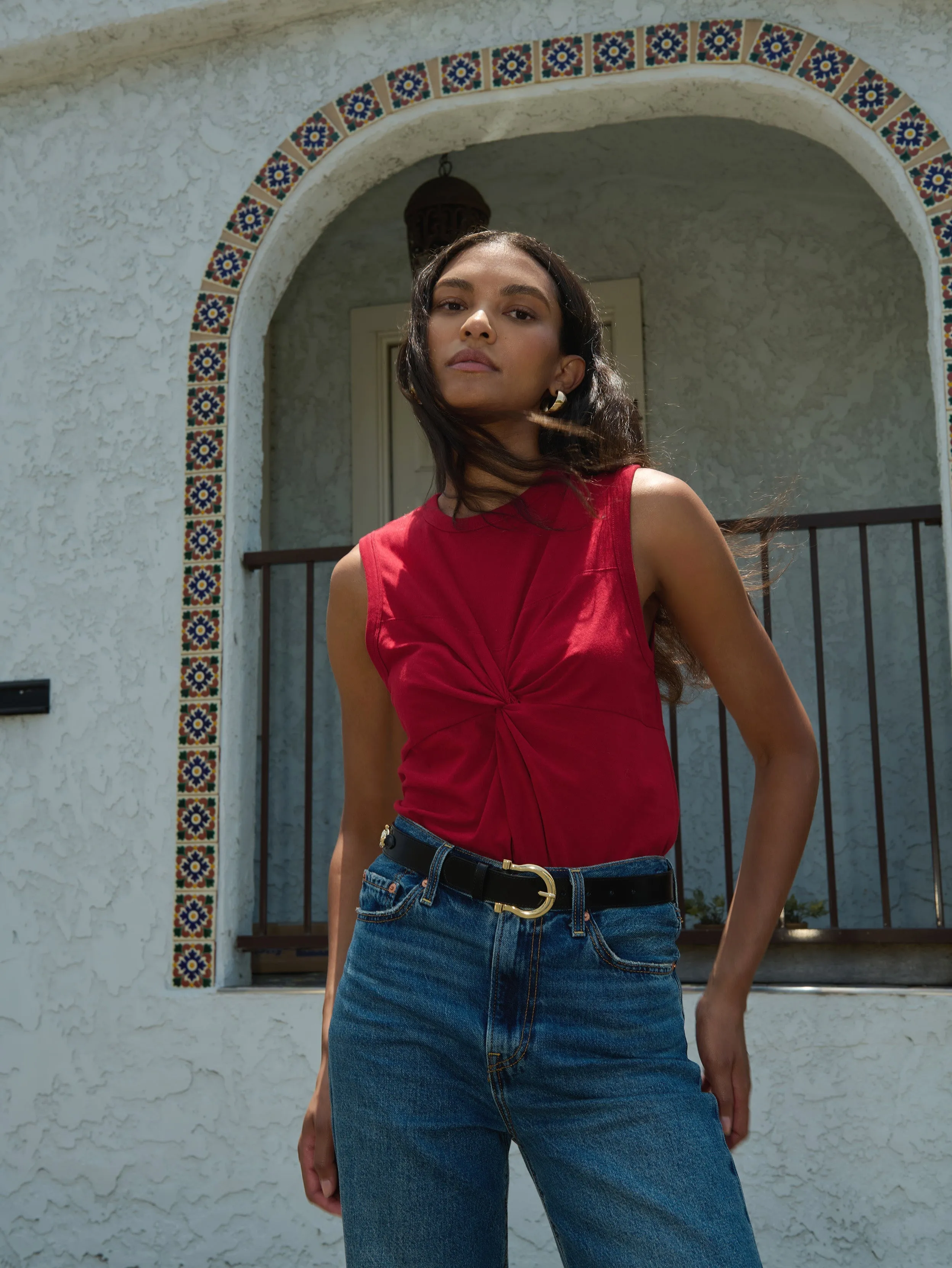 Neve Twist Tank Casual Layering Wear